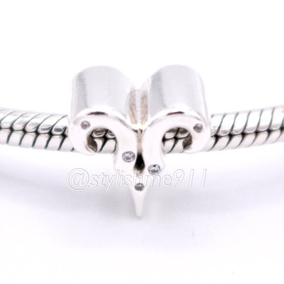 Authentic PANDORA Sparkling Aries Zodiac Sign Charm - 798416C01 - Picture 1 of 10